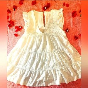 A lace mini dress from a Hawaiian boutique